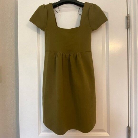 Zara XS mini green dress like new - Picture 1 of 7